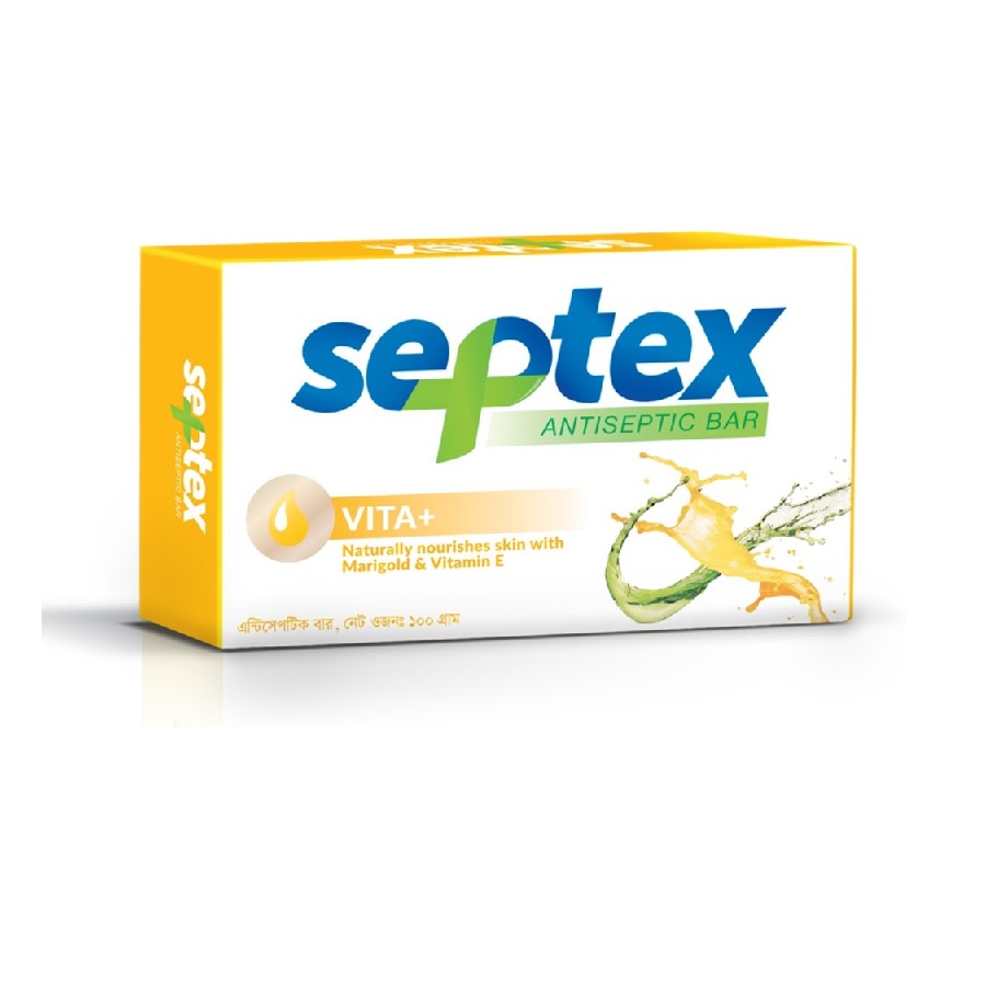 Septex Vita+ Antiseptic Soap Bar 100gm