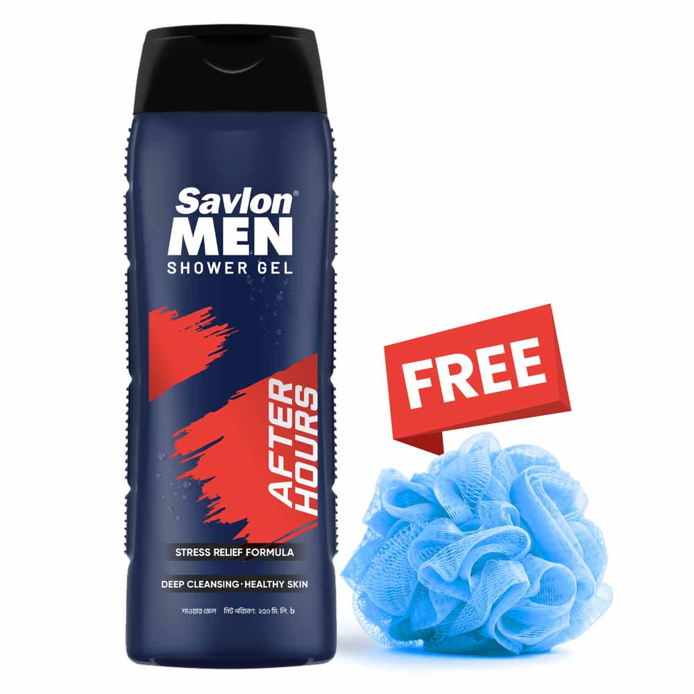 Savlon Men After ShowerGel 250ml + Loofa Free