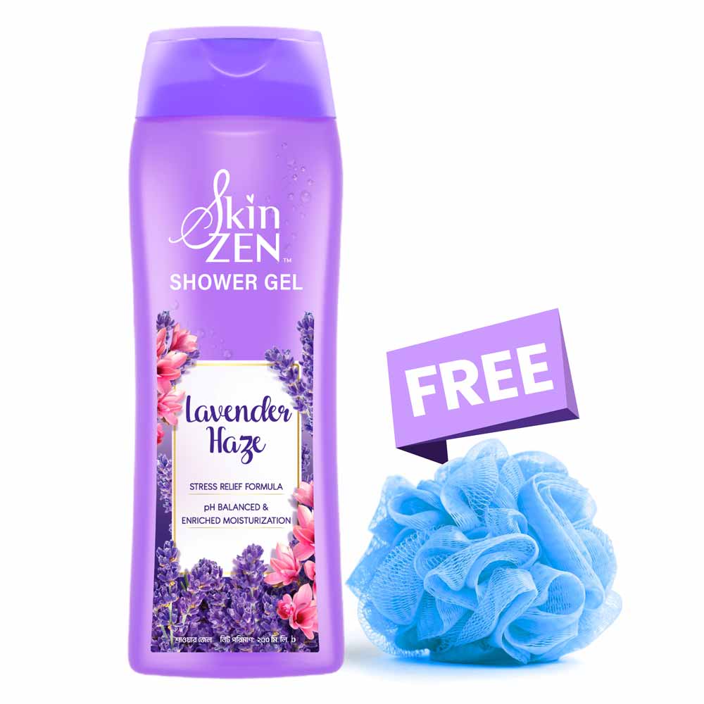 SKINZEN Lavender ShowerGel 250ml + Loofa Free