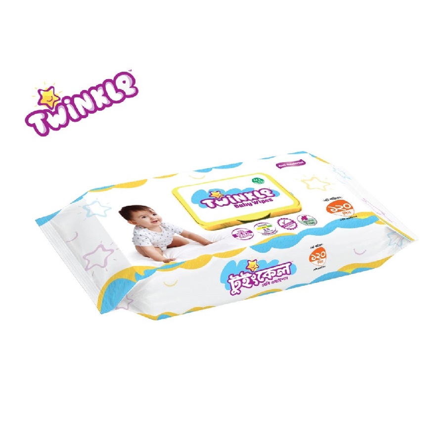 Twinkle Baby Wipes Pouch 120pcs