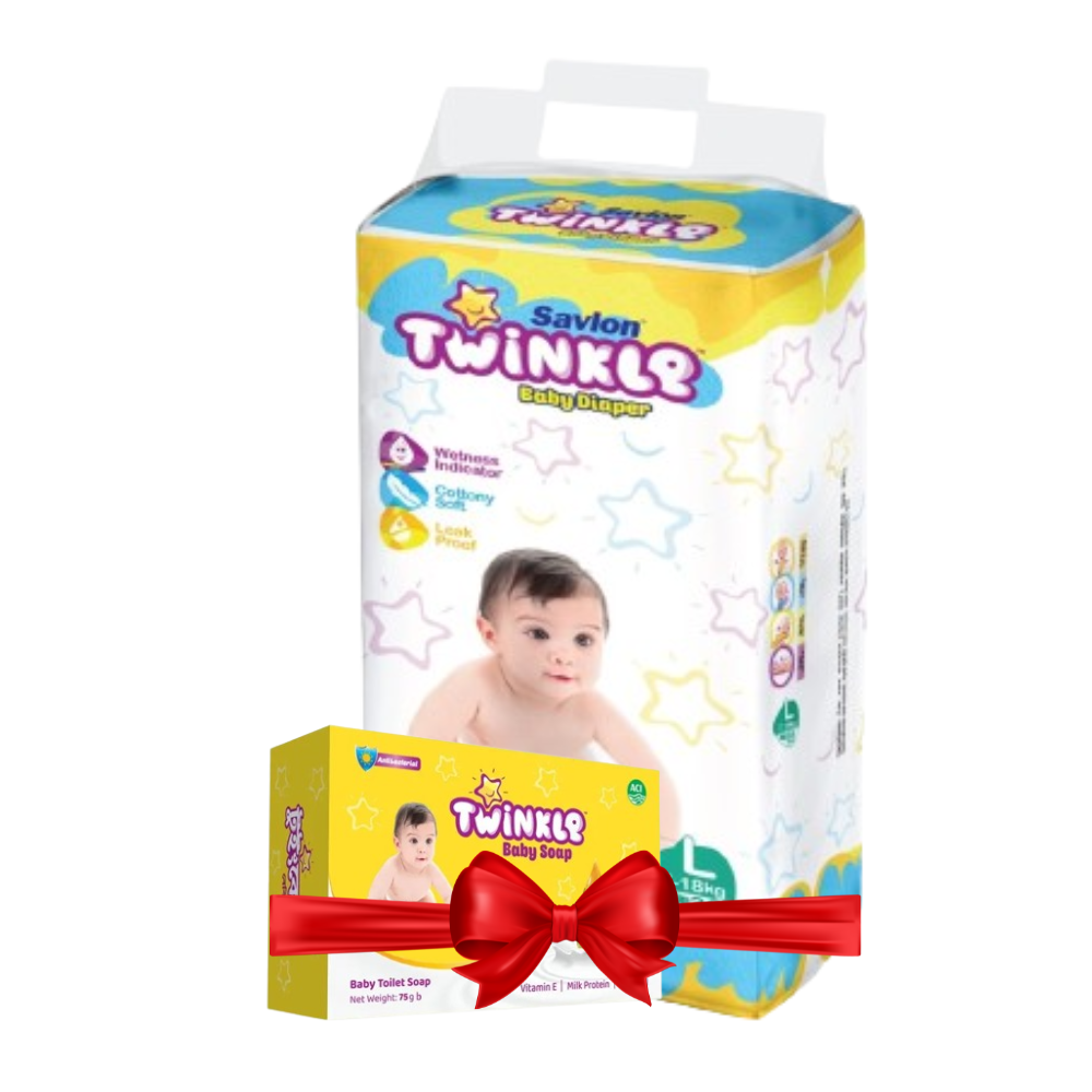 Twinkle Belt Diaper L36 (Buy 1 Get 1 Twinkle Soap Free) (7-18kg)