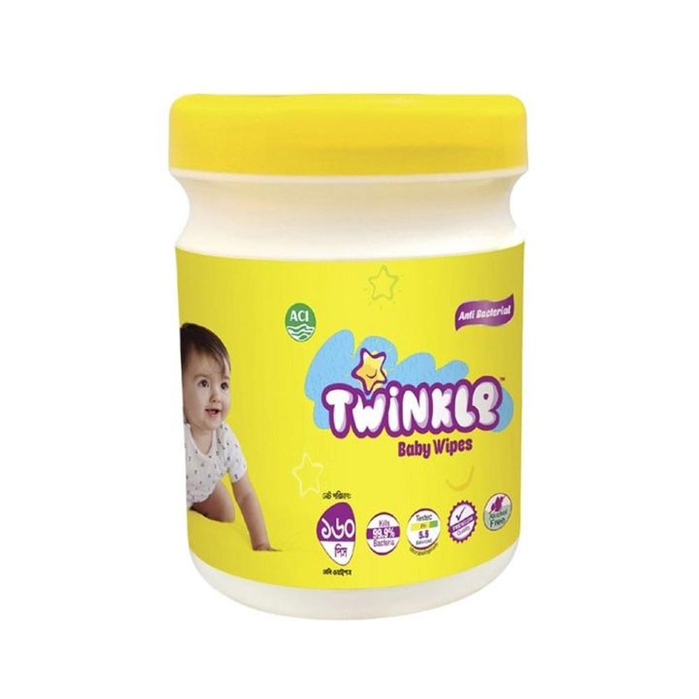 Twinkle Baby Wipes Jar 160 pcs