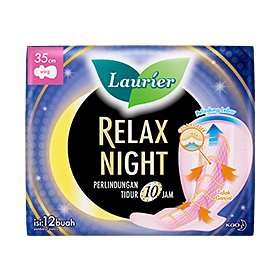 Laurier Sanitary Napkin Relax night Wing-30 cm-16 pad