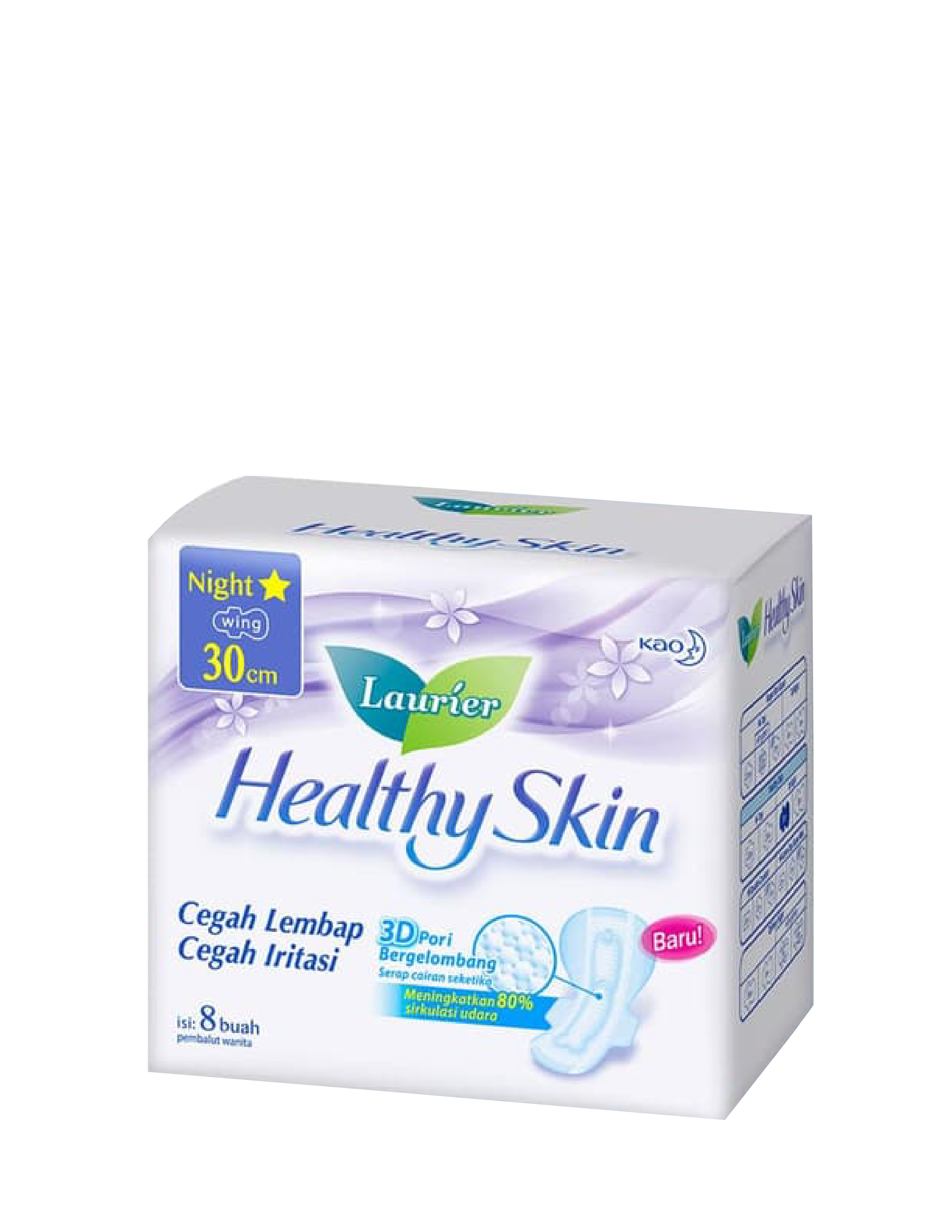 Laurier Sanitary Napkin Healthy Skin-30 cm-8 pad