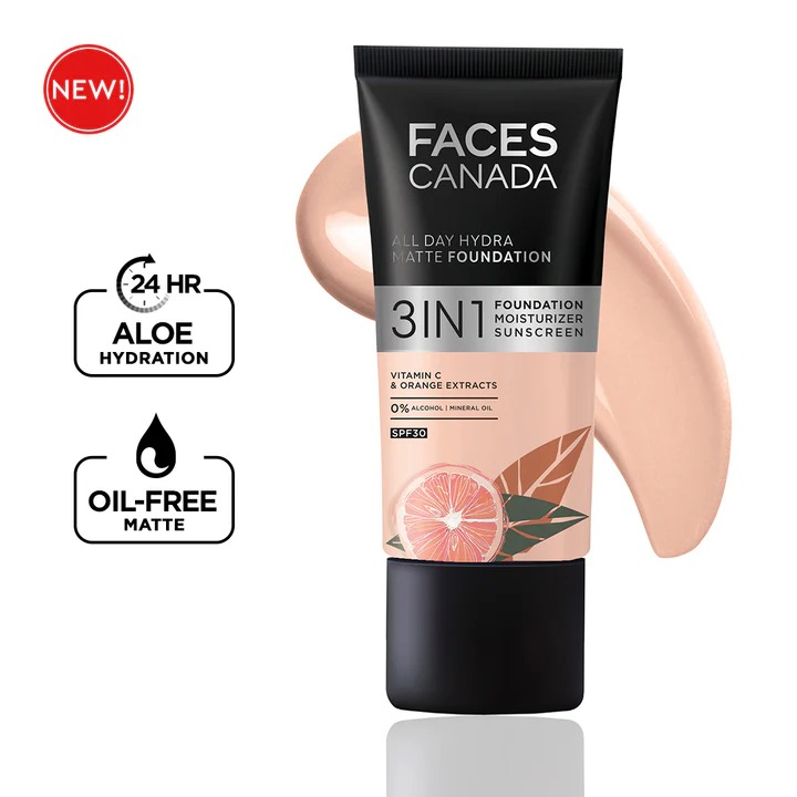 Faces Canada | 3 in 1 All Day Hydra Matte Foundation (Mini)