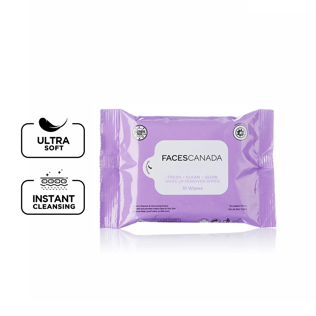 Faces Canada | Fresh Clean Glow Makeup Remover Wipes -10N