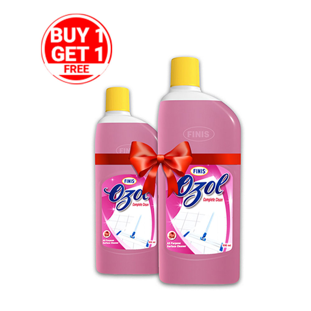 Finis Ozol Liquid Floor Cleaner Rose-500ml (Buy 1 Get 1 Free)