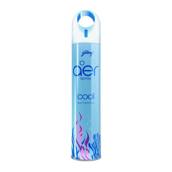 Godrej Aer air Room Air Freshener Spray Cool Surf Blue 300ml