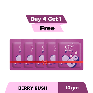 Godrej Aer Power Pocket Bathroom Fragrance Berry Rush 50g (Buy 4 Get 1 Free) 