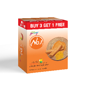 Godrej No.1 Soap Sandal 100g (Buy 3 Get 1 Free)