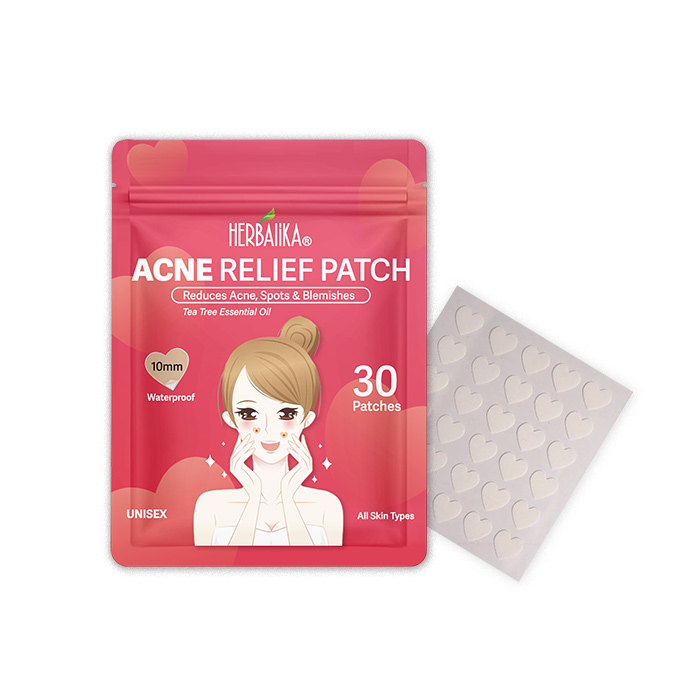 Herbalika Acne Relief Patch - Heart shape - 30 Patchs