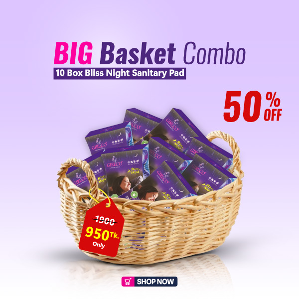 Herbalika - Bliss Night Sanitary Pad -Big Basket COMBO -350mm -10Box