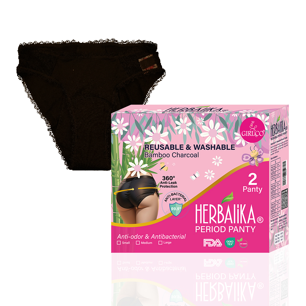 Herbalika Reusable Period Panties for Women (2 Panty)