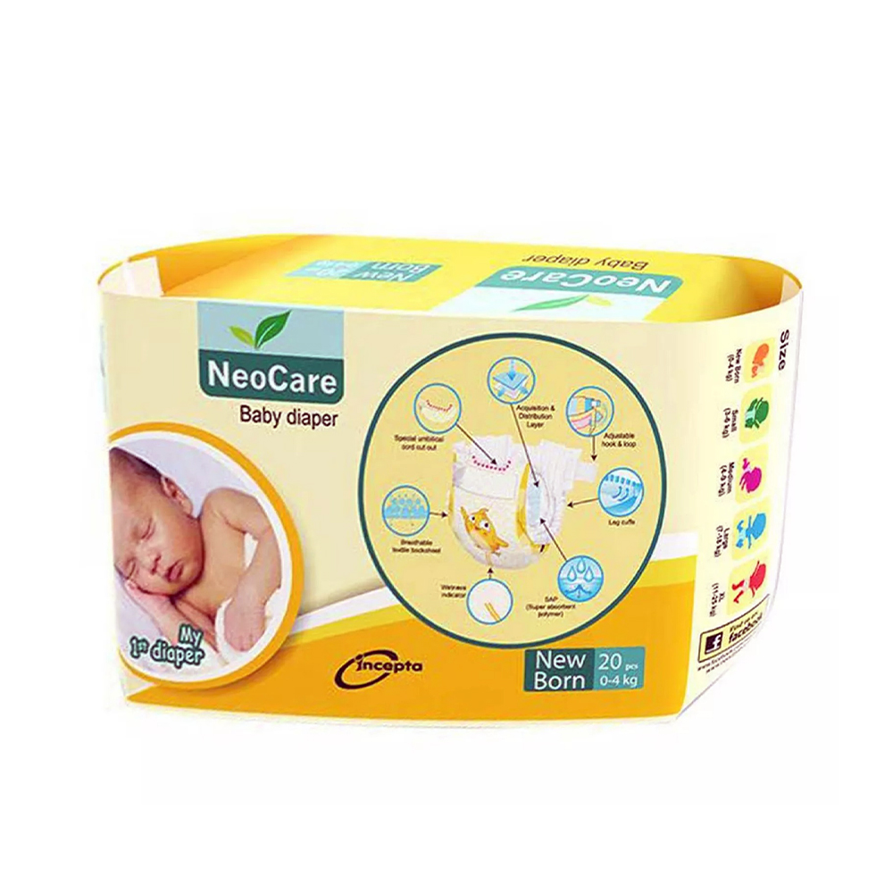 Neocare Baby Diaper New Born 0-4Kg -20pcs