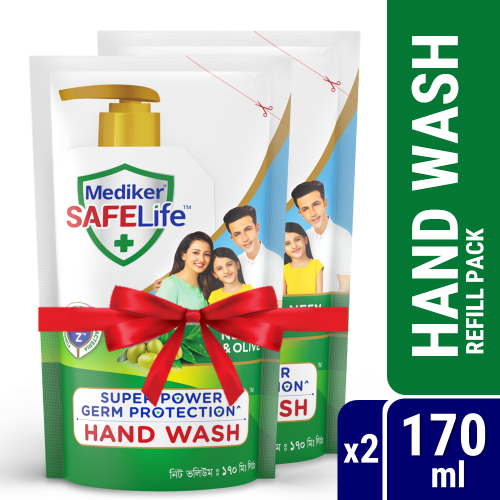 Mediker SafeLife Hand Wash Refill Combo Pack (170ml X 2pcs)