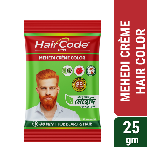 HairCode Egypt Mehedi Crème color (Hair + Beard) 25gm