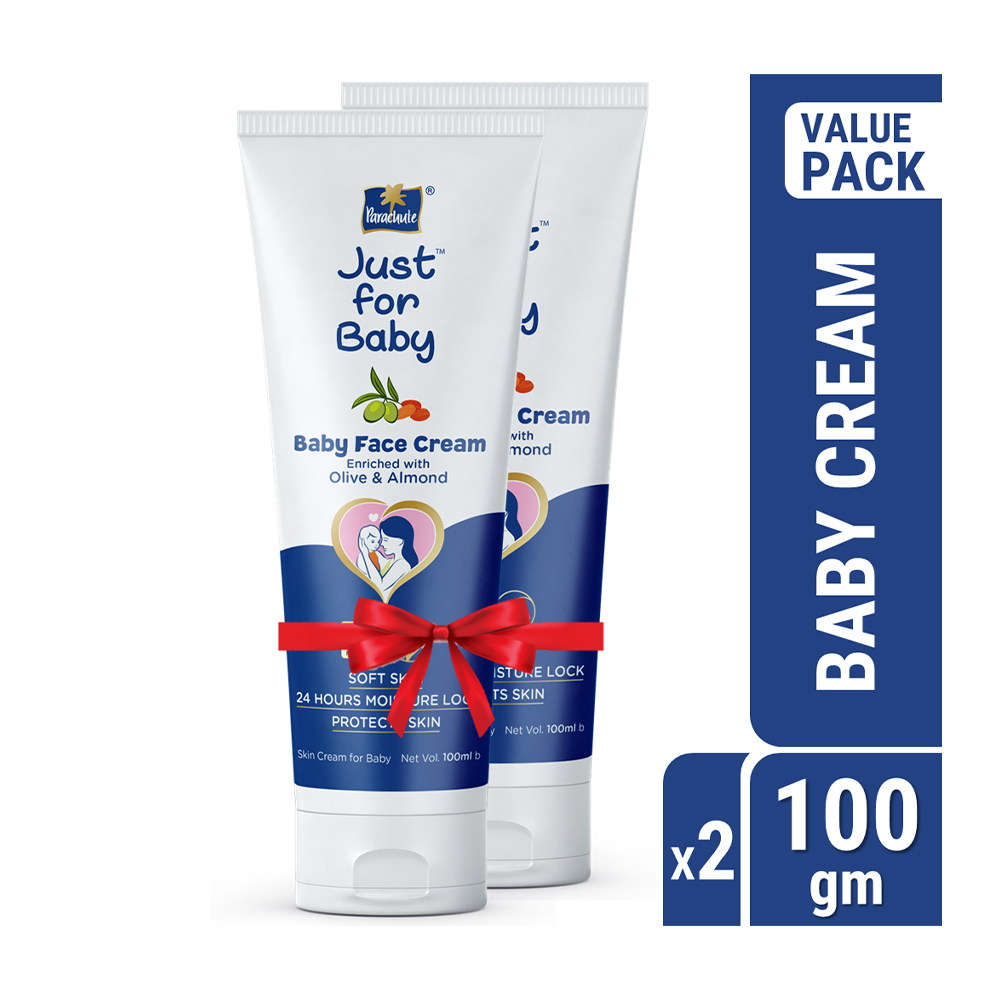 Parachute Just for Baby - Face Cream 100g Pack of 2 Combo (100ml x 2)