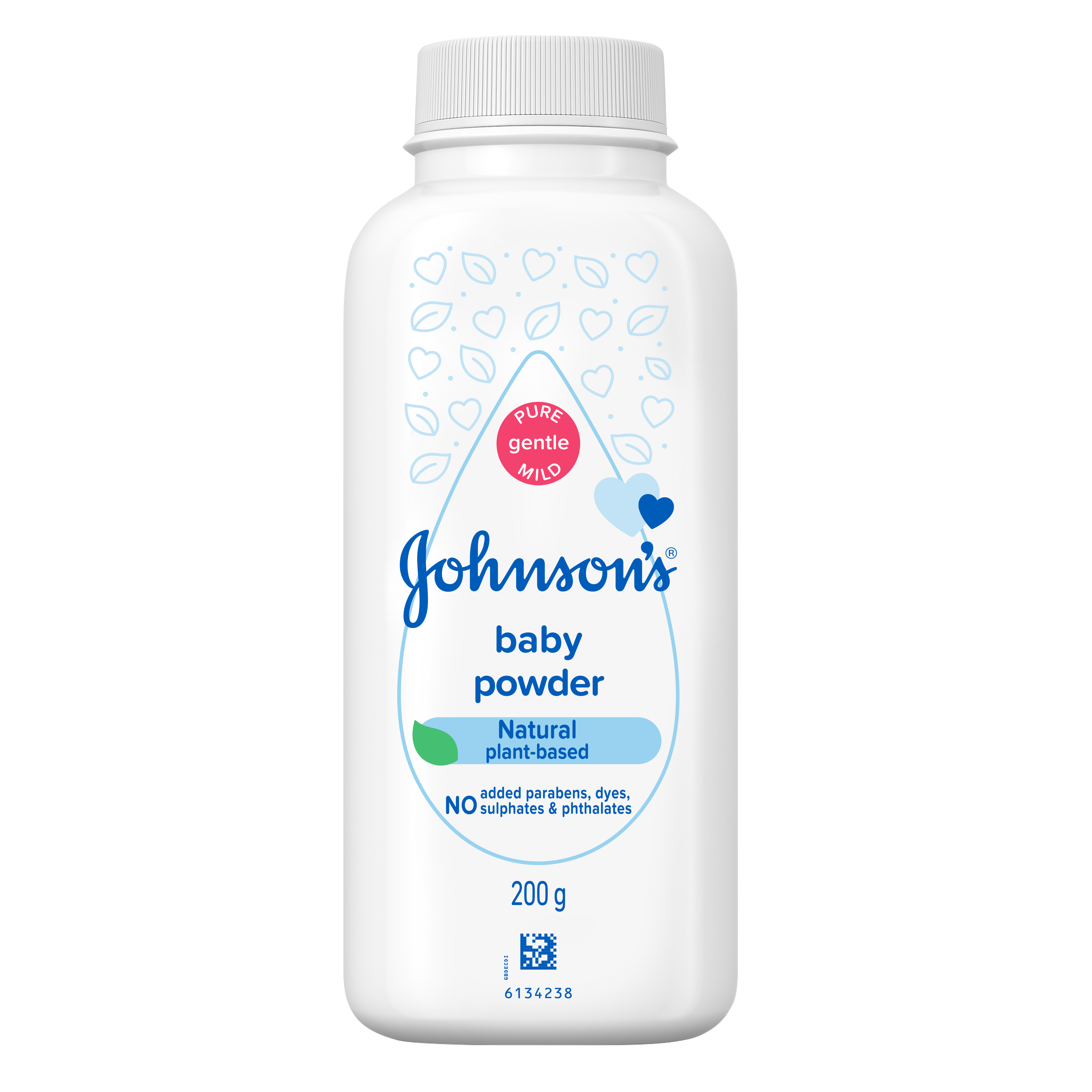 Johnsons Baby Powder Natural Plant Based 200 gm