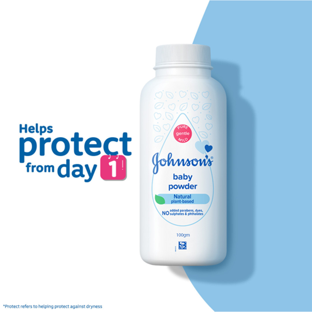 Johnsons Baby Powder Natural Plant Based 100 gm