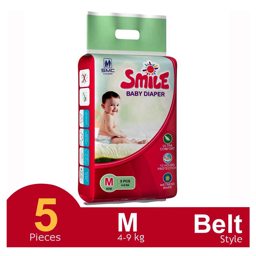 Smile Baby diapers Mini Pants Medium Size 5pcs