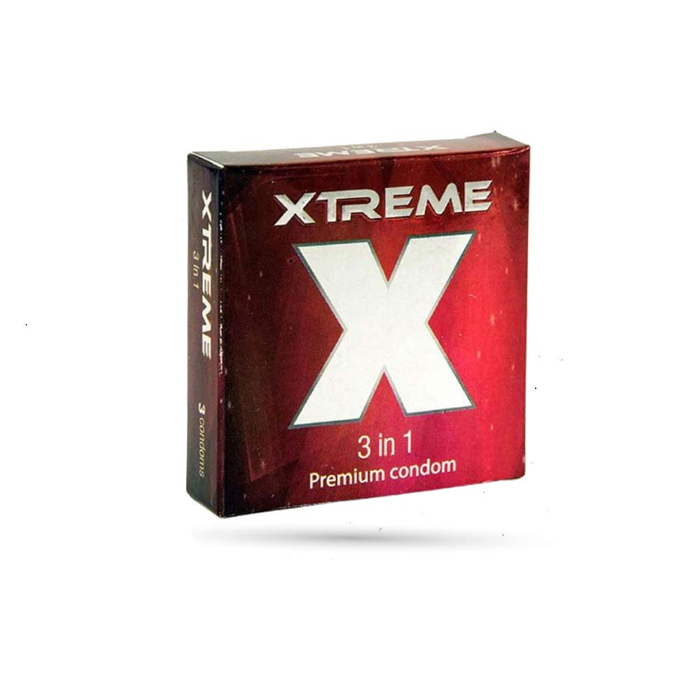 Xtreme 3 in 1 Premium Condom 3pcs