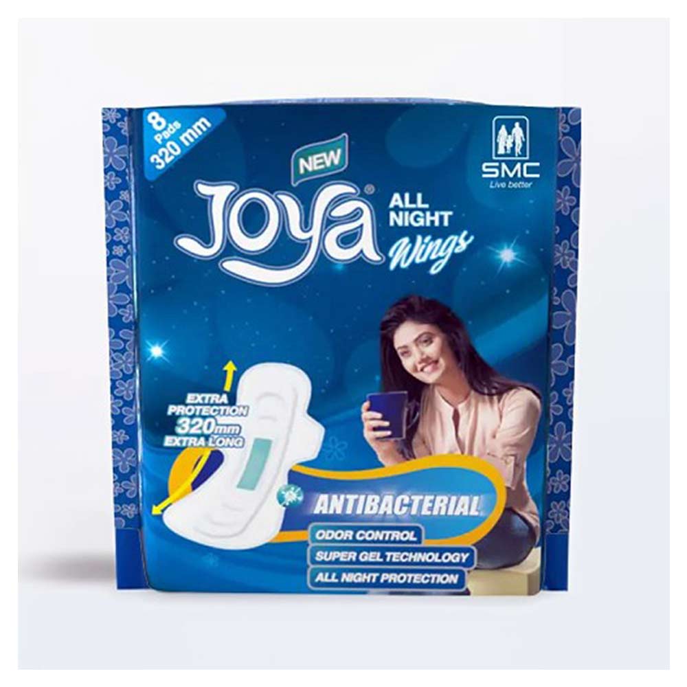 Joya Sanitary Napkin All Night Wings 8 Pads Pack