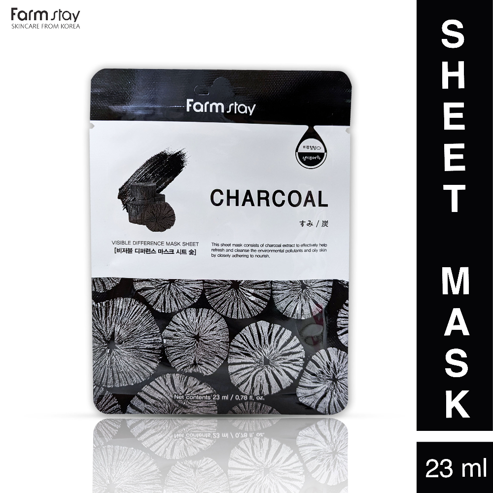 Farm Stay | Visible Difference Face Mask Sheet - Charcoal