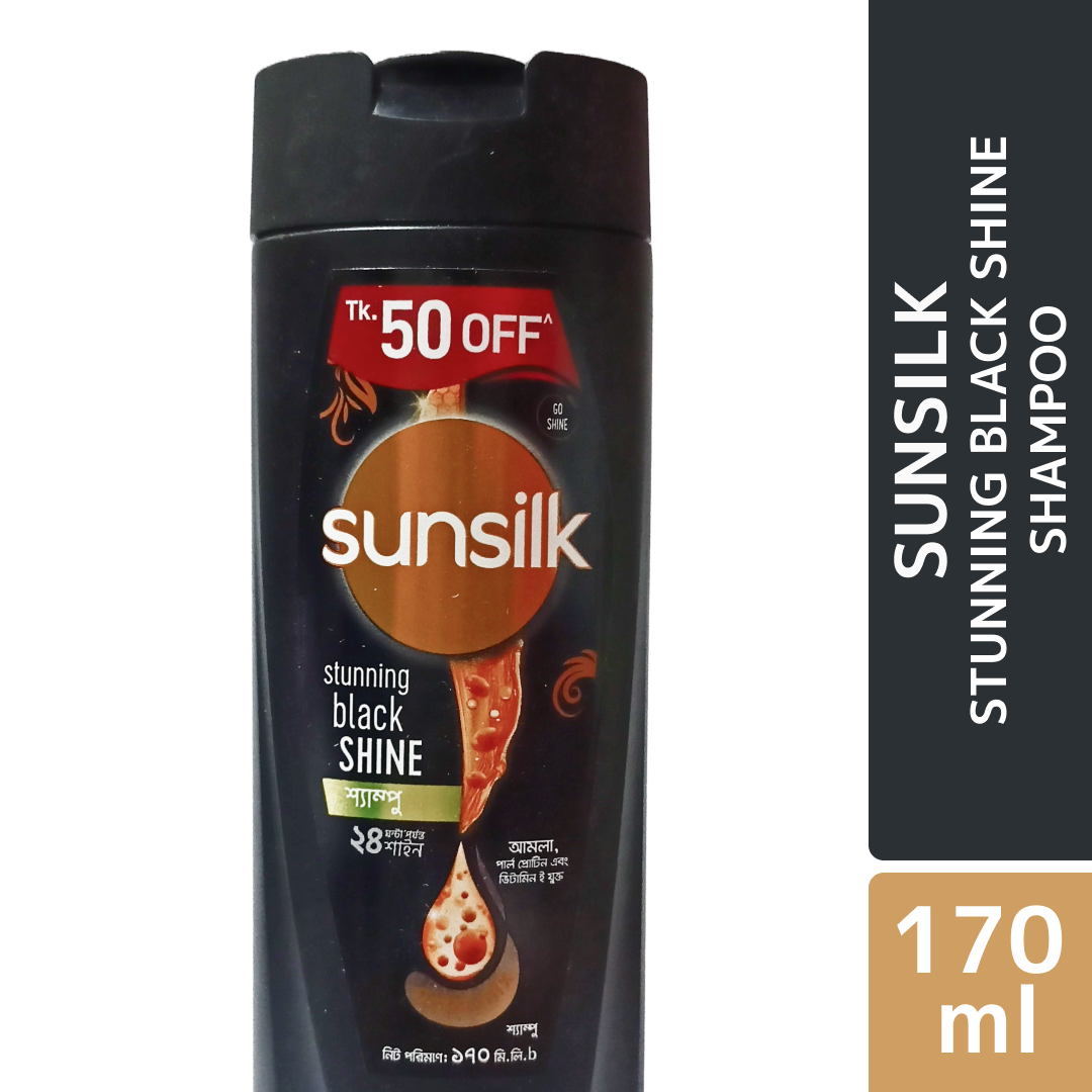 Sunsilk Shampoo Stunning Black Shine 170ml