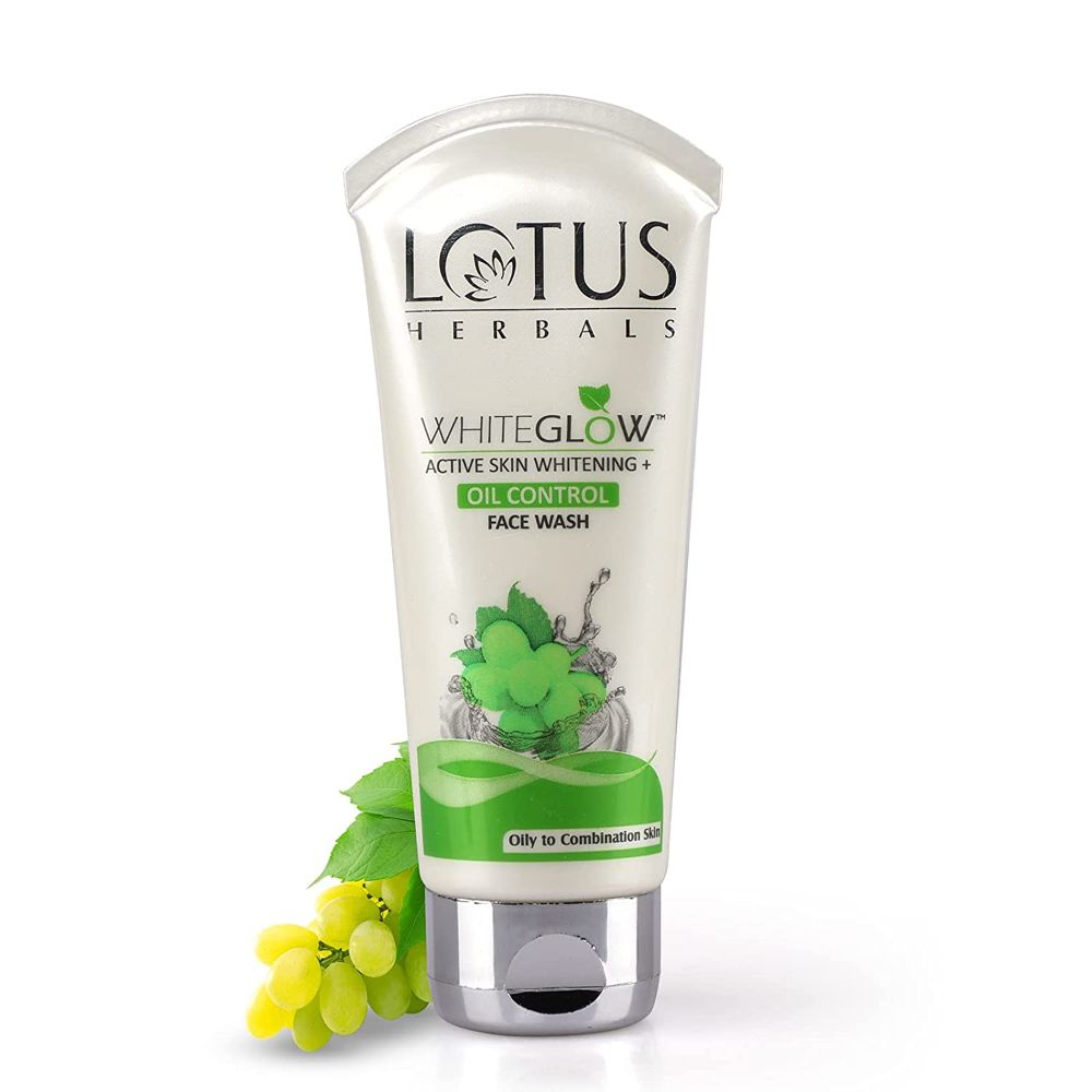 Lotus Herbals | Whiteglow Active Skin Whitening+Oil Control Facewash -100gm