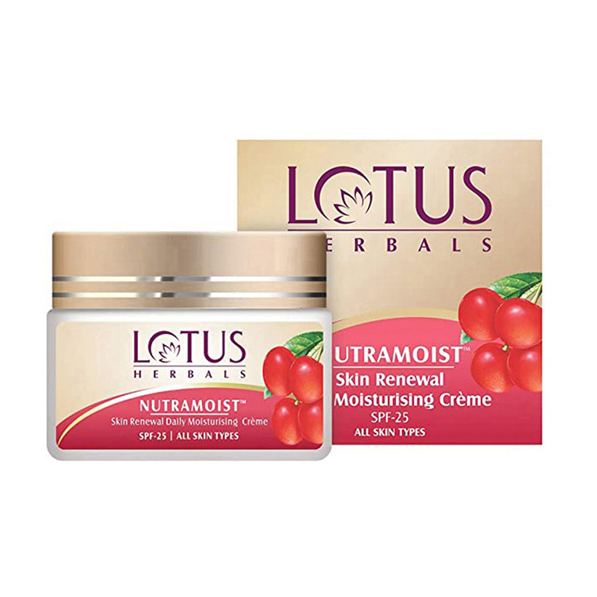 Lotus Herbals | Nutramoist Skin Renewal Daily Moisturising Crème 50 Gms