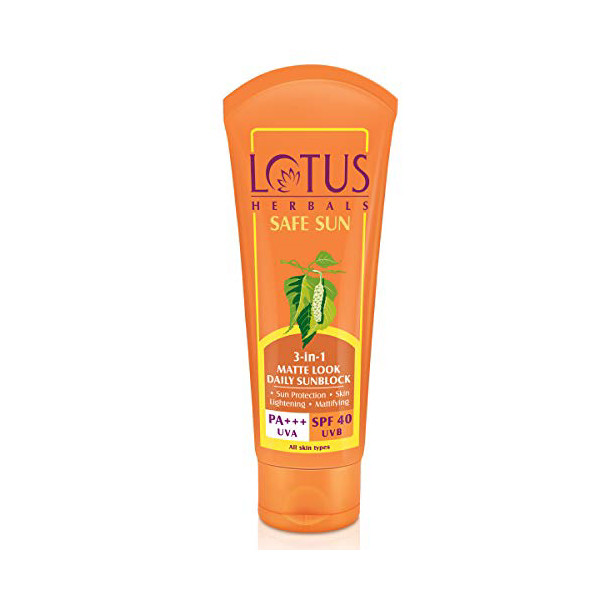 Lotus Herbals | Lotus Matte-Look Sunblock Spf-40 50 Gms