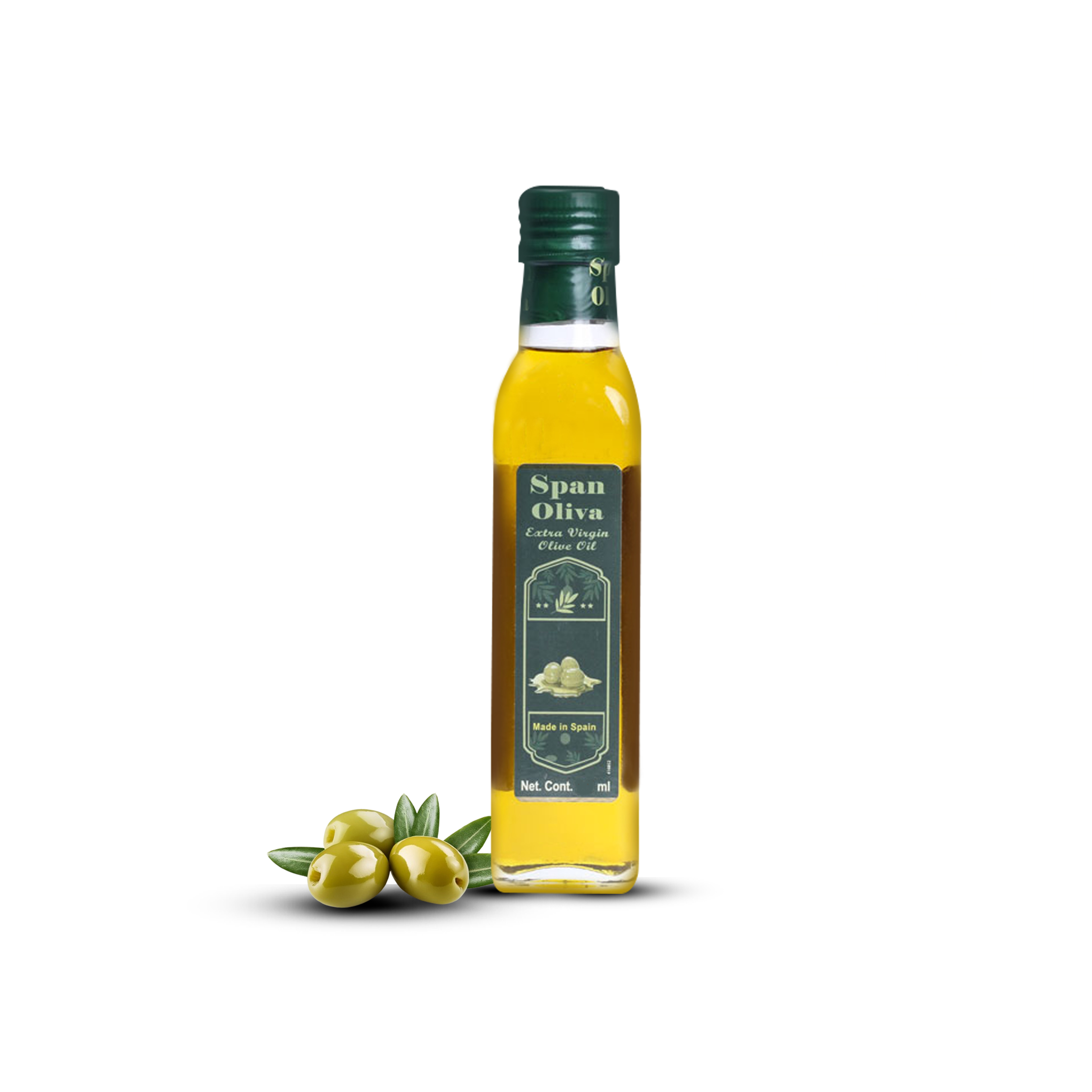 Span Olive Oil Glass Bottle -100ml